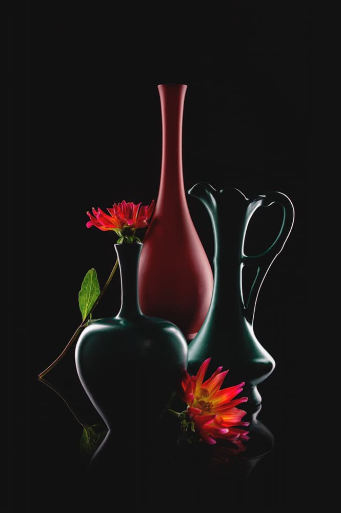 Elegant Vases Bloom by Lydia Jacobs — canvas wall art
