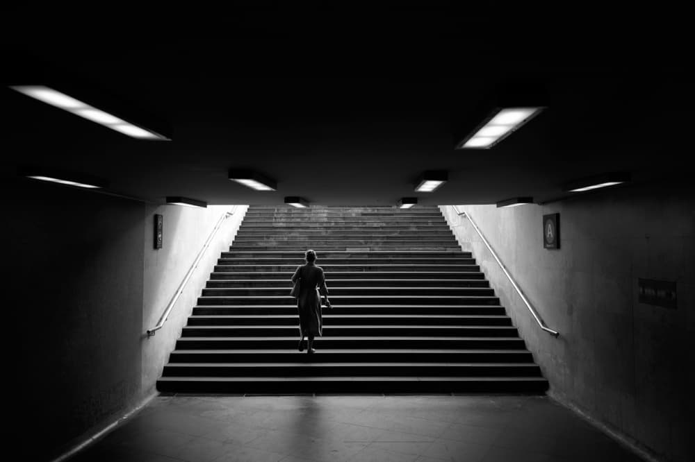 Upward Journey to Light by Tamas Dragon — canvas wall art