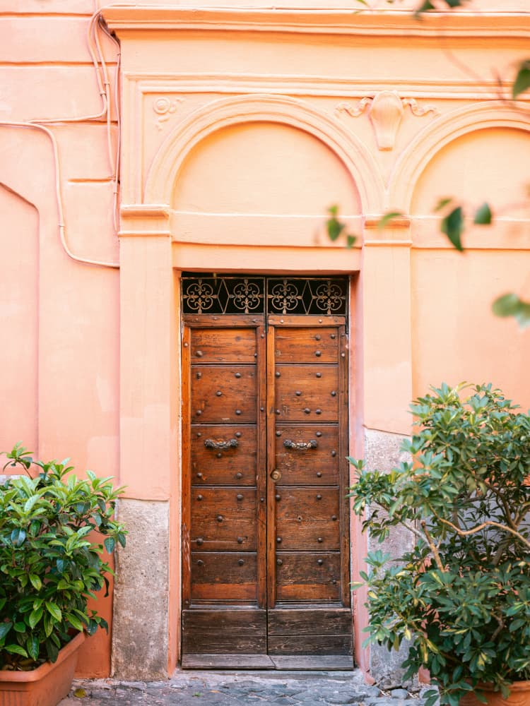The Trastevere door || by Raisa Zwart — canvas wall art