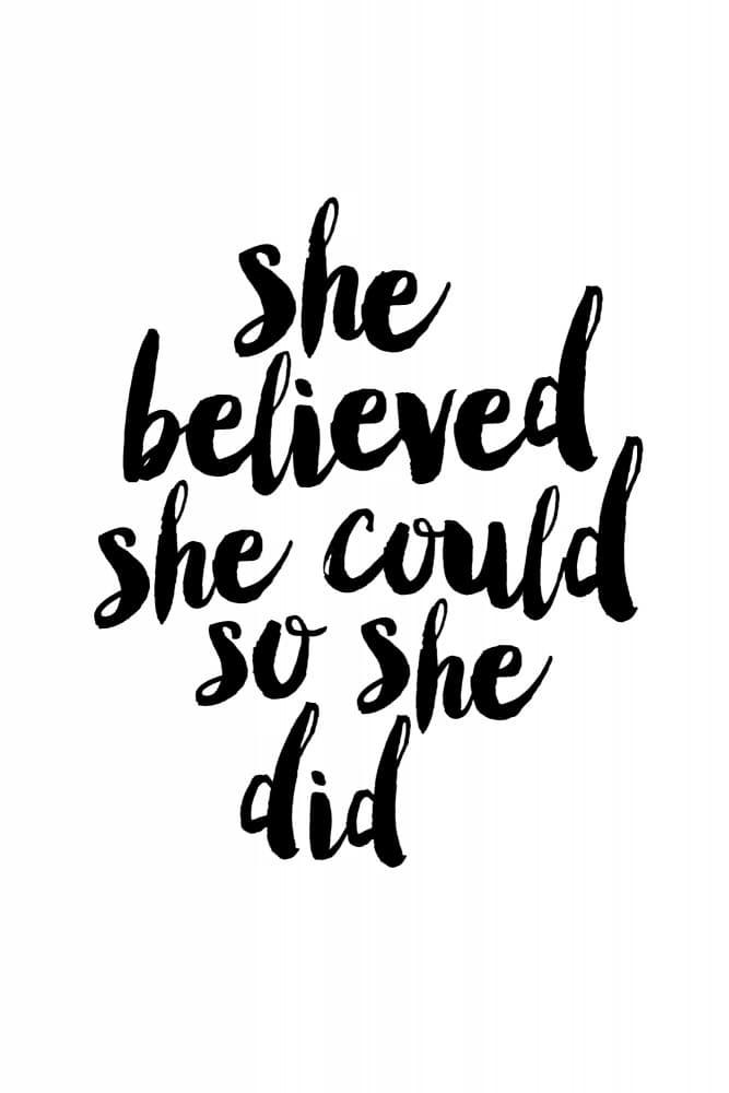 She Believed She Could by Brett Wilson — canvas wall art