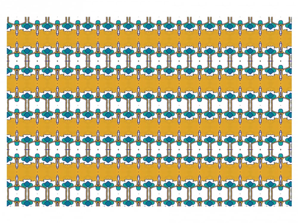 Golden Teal Geometry by Breanna Megan Studio — canvas wall art