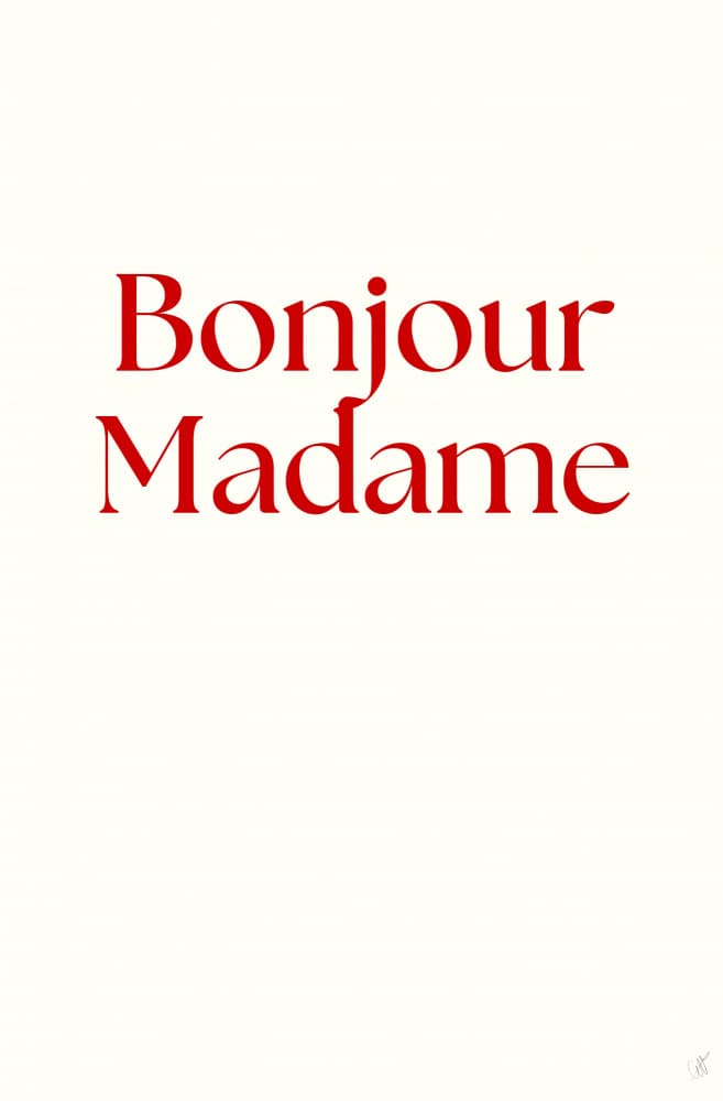 French Bonjour Madame by Anne-Marie Volfova — canvas wall art