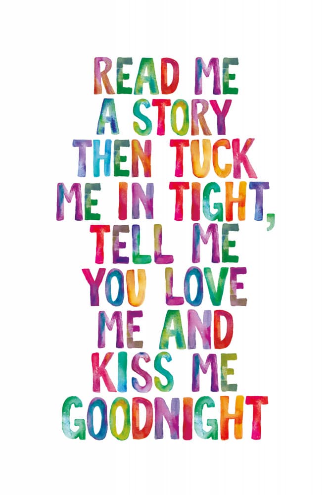 Colorful Bedtime Story by Brett Wilson — canvas wall art