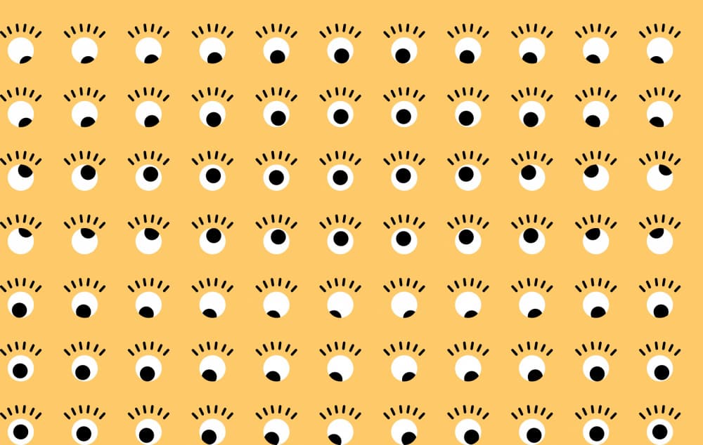 Playful Eye Pattern by Annick — canvas wall art