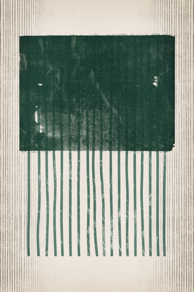 Forest Green Vertical Abstract by Ema Paraschiv — canvas wall art