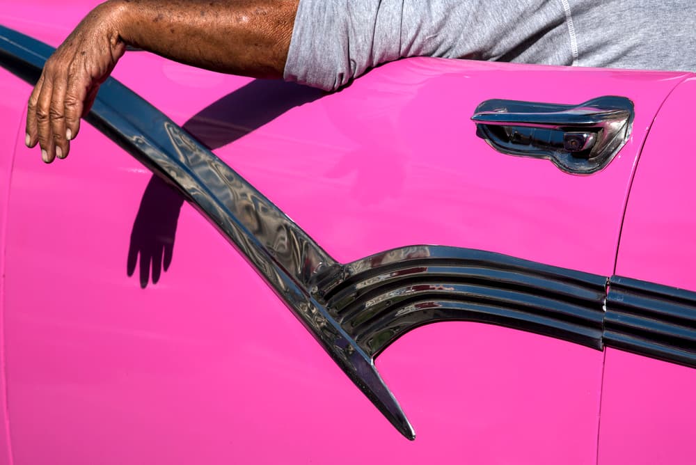 Hot Pink Cruiser by Linda Wride — canvas wall art