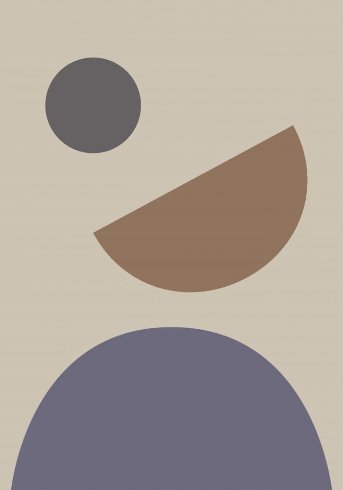 Muted Geometric Shapes by Pictufy Studio — canvas wall art