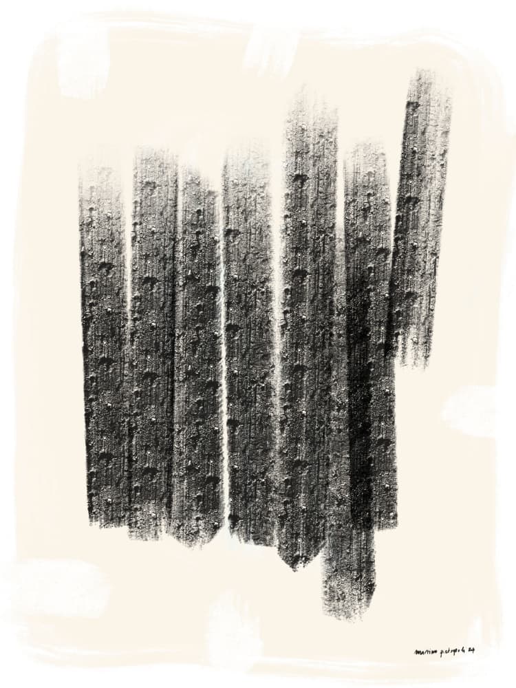 Gritty Vertical Lines by Martino Pietropoli — canvas wall art