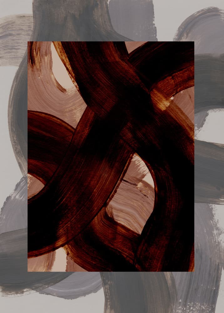 Abstract Brush Strokes 150 by Mareike Böhmer — canvas wall art