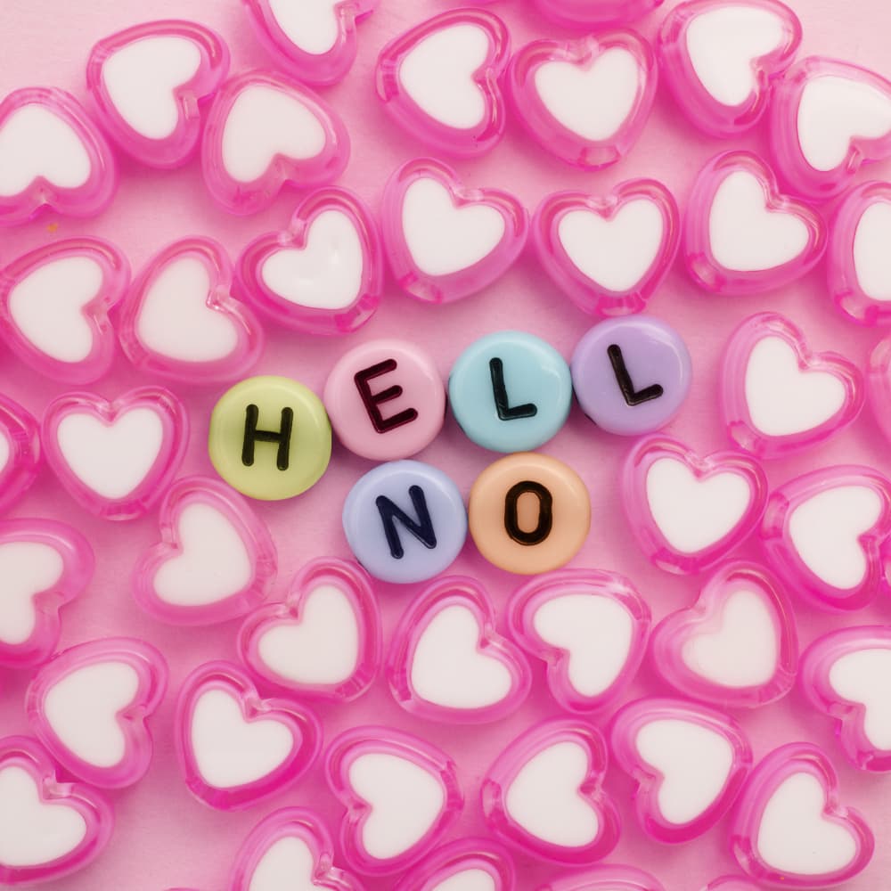 Hell No Hearts by Julia Ramiro — canvas wall art