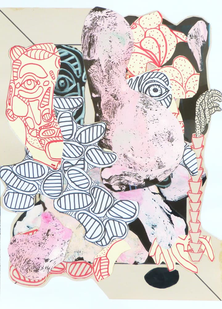Deconstructed Pink Portraits by Pascal Marlin — canvas wall art