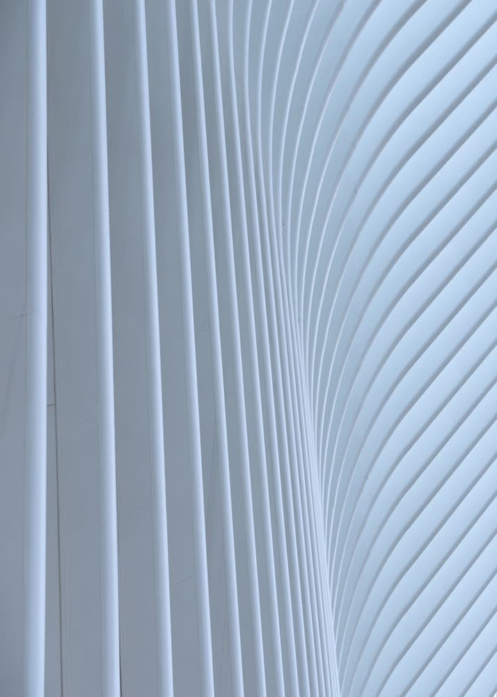 Abstract White Curves by Ahmed Thabet — canvas wall art