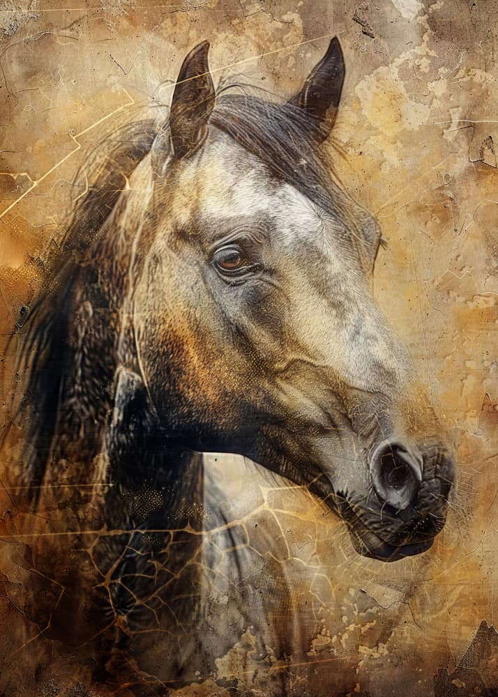 Noble Equine Portrait by Rafal Kulik — canvas wall art