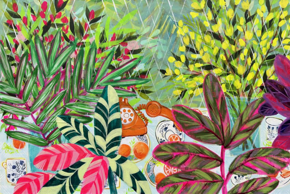 Tropical Phone Garden