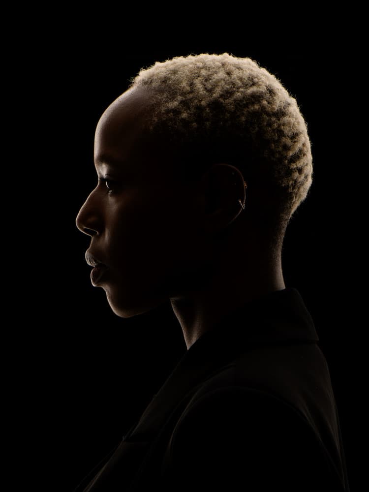 Mysterious Blonde Profile by Rostovskiy Anton — canvas wall art
