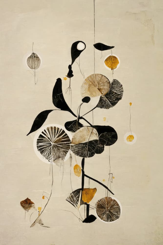 Abstract Flora Dream by Treechild — canvas wall art