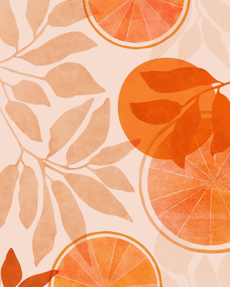 Citrus Collage 4x5 by Kristian Gallagher — canvas wall art