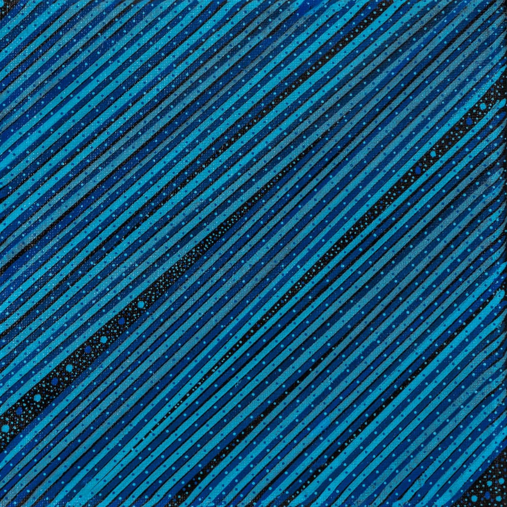 Dynamic Blue Stripes by Lorenzo A Roe — canvas wall art