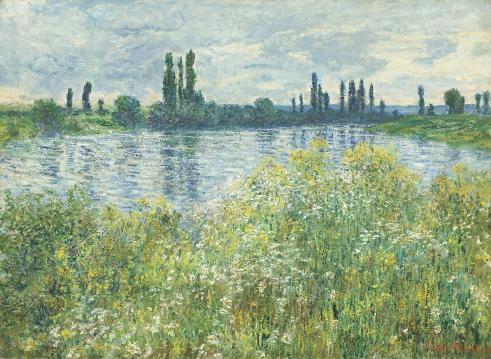 Banks Of The Seine by Claude Monet — canvas wall art
