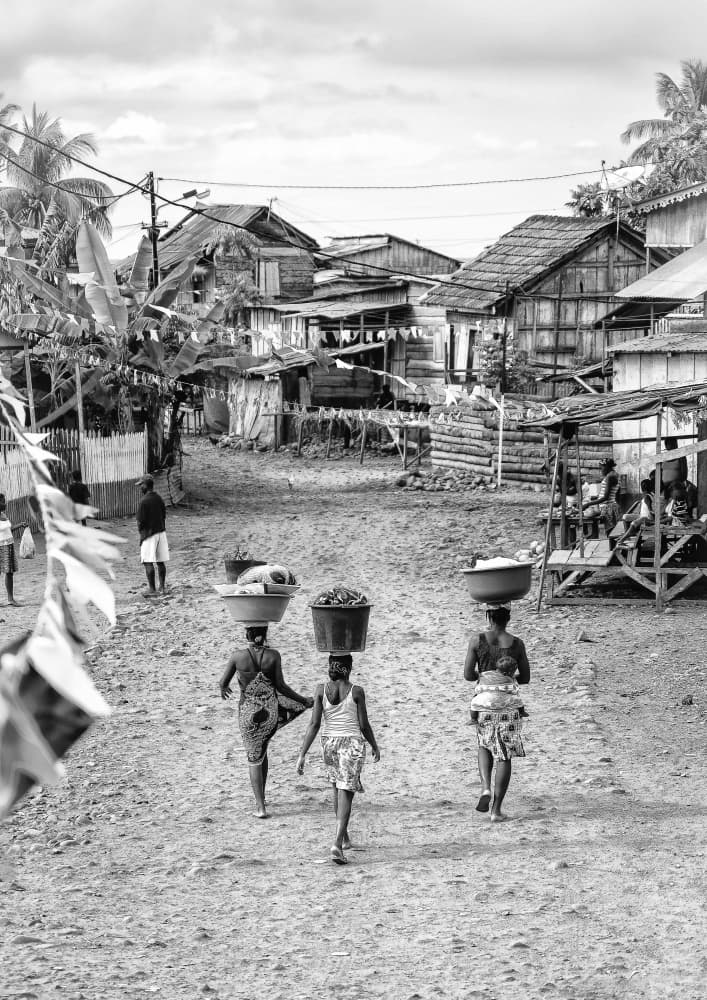 African Village Life by José Manuel cruz — canvas wall art