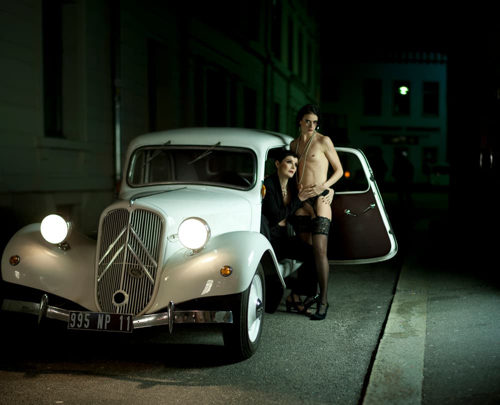 Vintage Night Glamour by woodplane — canvas wall art