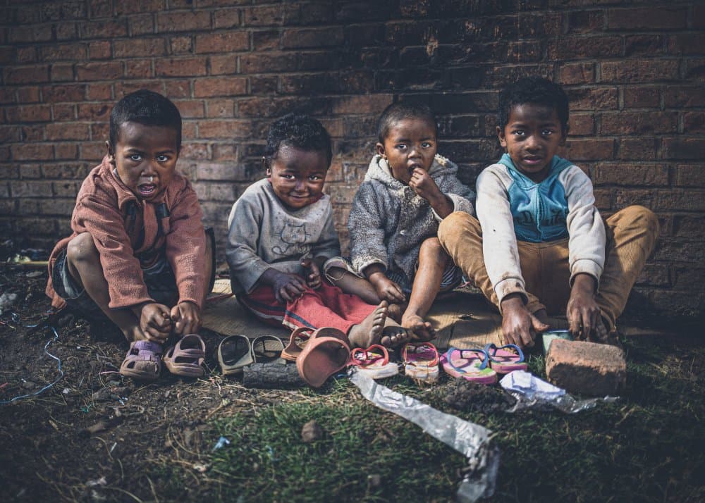 Young Village Friends by Marco Tagliarino — canvas wall art