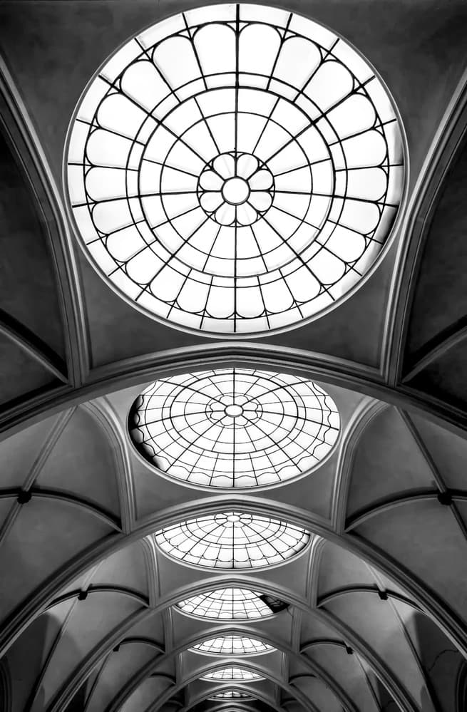 Vaulted Skylight Perspective by Benny Pettersson — canvas wall art