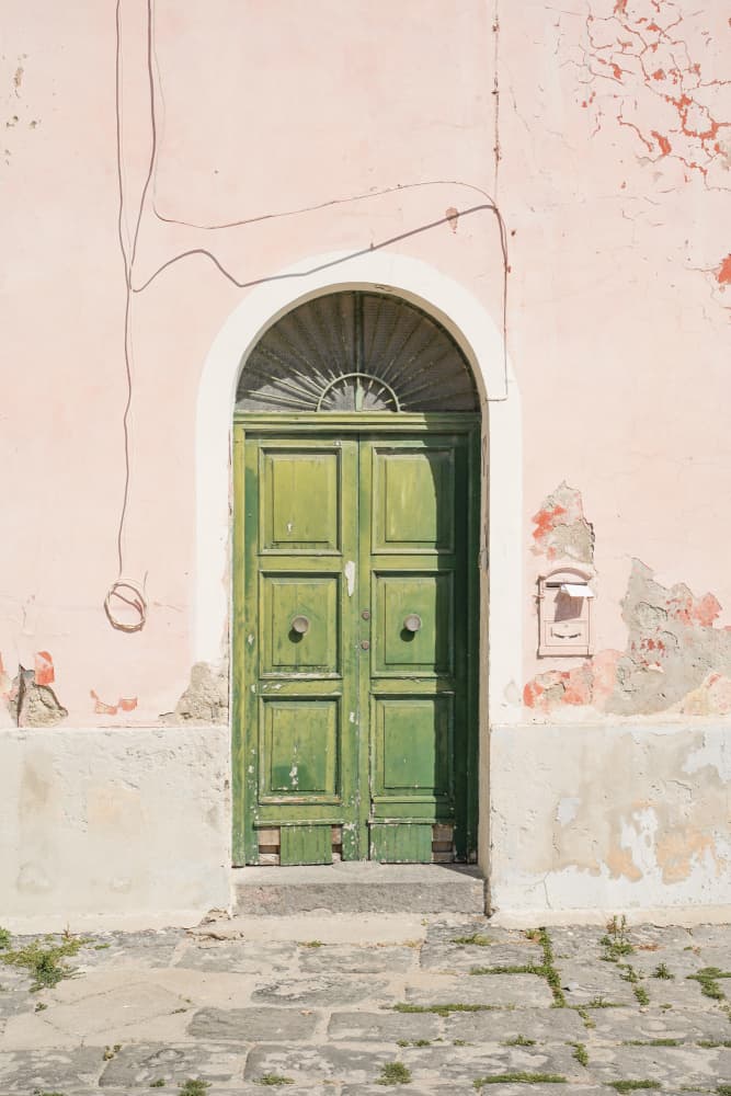 Old World Green Door by Henrike Schenk — canvas wall art