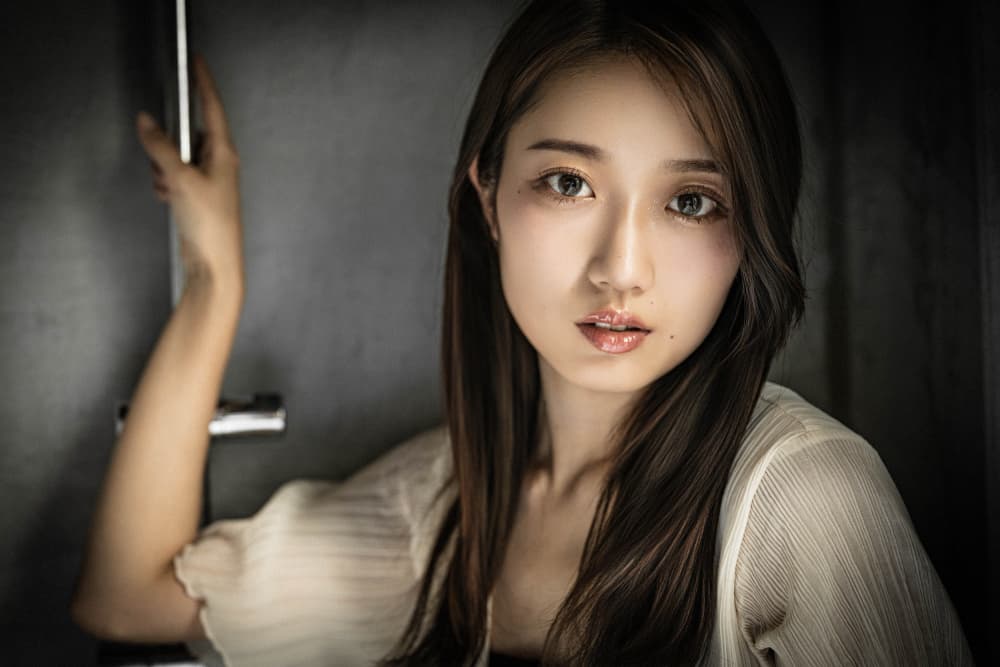 Intimate Female Portrait by GABA — canvas wall art