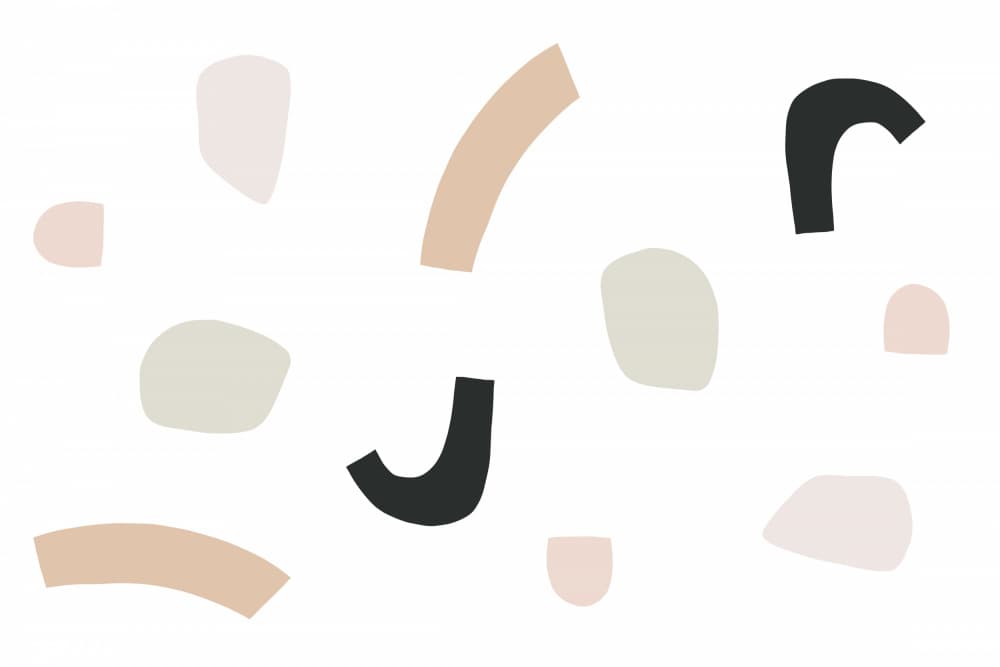 Organic Shapes and Neutral Tones by uplusmestudio — canvas wall art