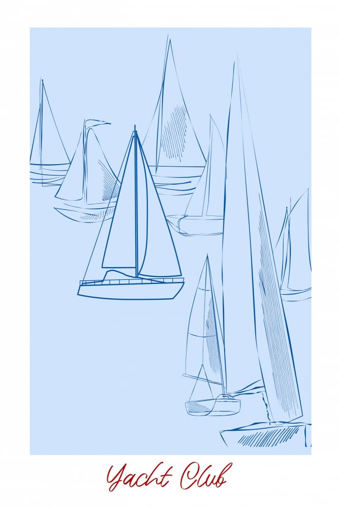 Yachtclubno02 by Treechild — canvas wall art