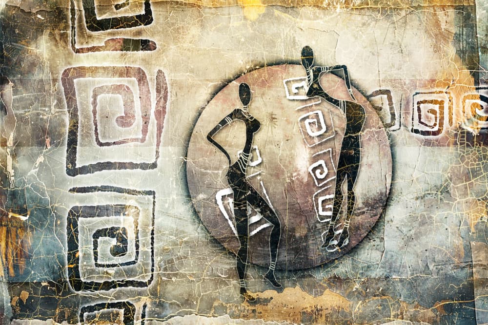 African Tribal Dance by Rafal Kulik — canvas wall art