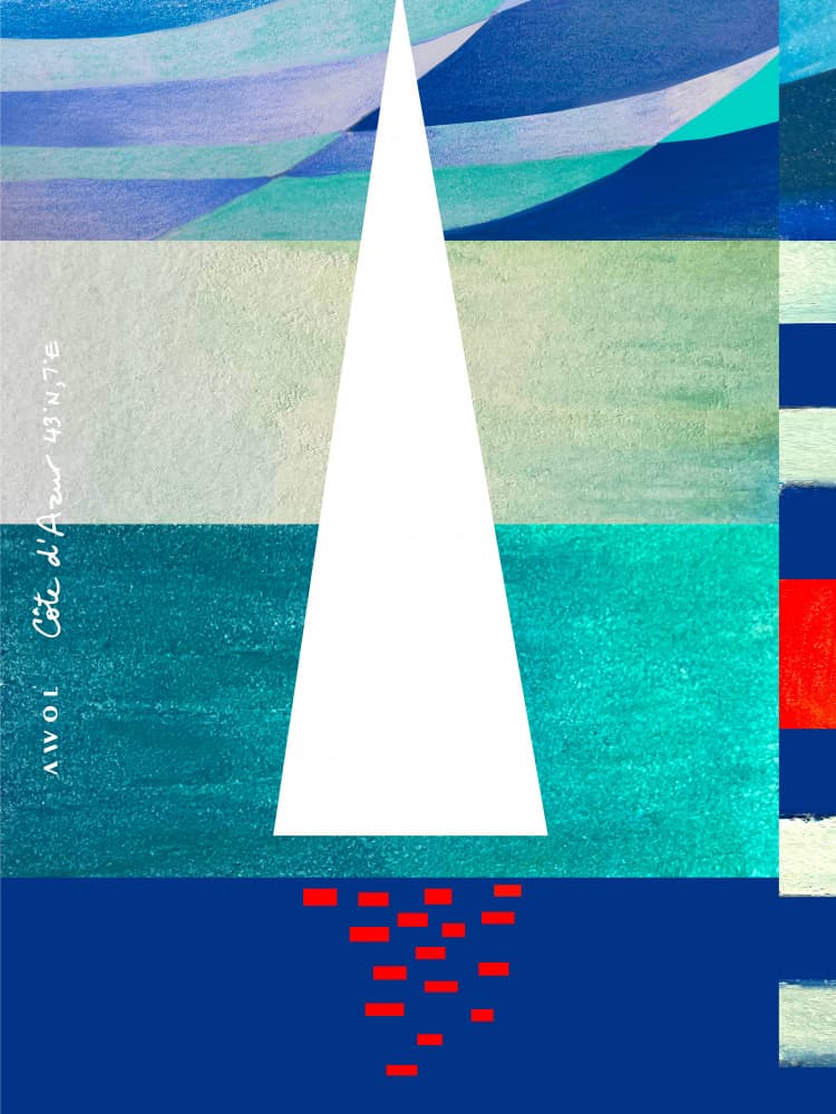 Côte d'Azur Sail by Awol Art Alex — canvas wall art