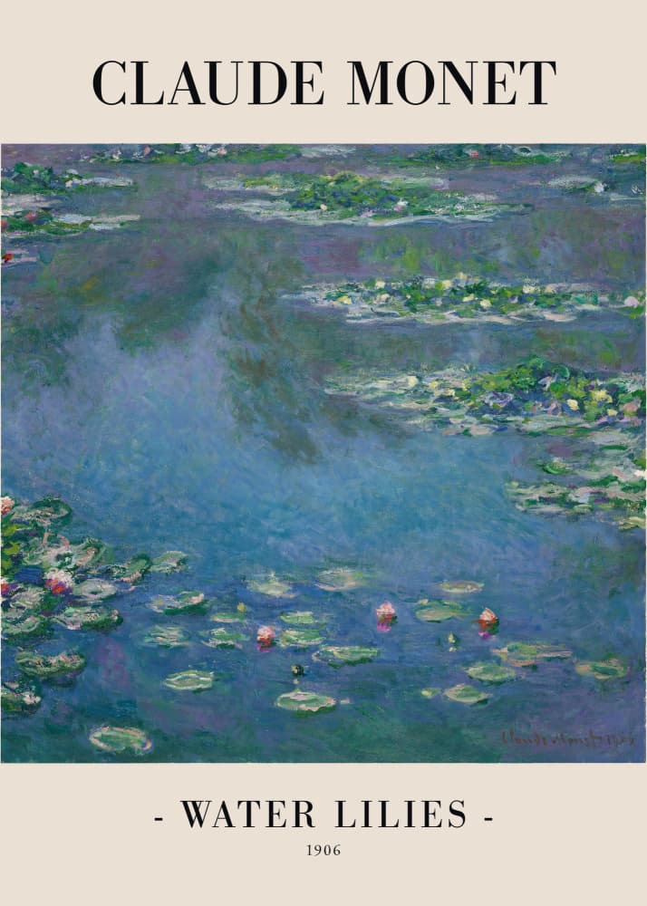 Water Lilies by Claude Monet — canvas wall art