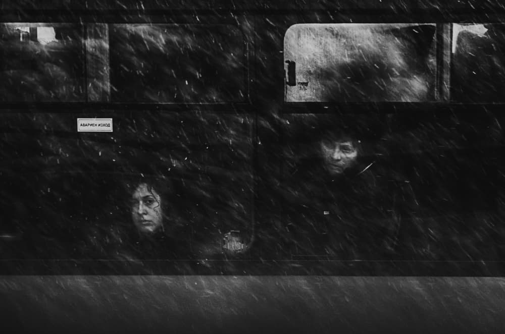 Faces in Winter Snow by Desislava Ignatova — canvas wall art