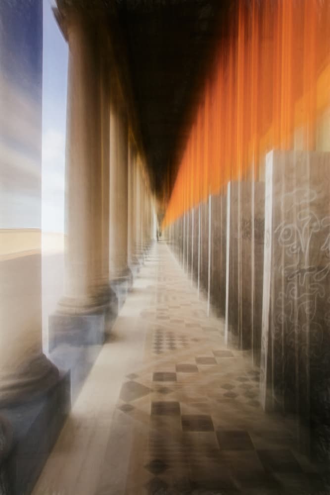 Blurred Architectural Passage by Bruno Flour — canvas wall art