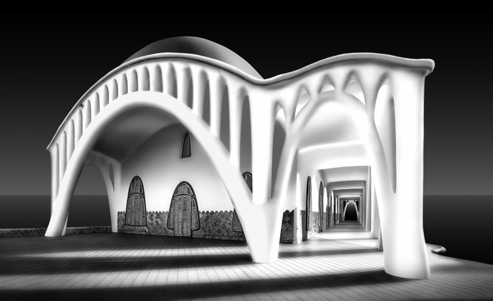 Infinite Arches Hallway by jordiegeatorrent — canvas wall art