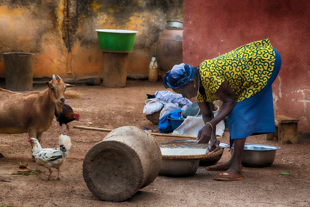 African Village Life by Sergio Pandolfini — canvas wall art