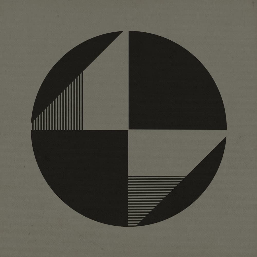 Divided Geometric Circle by Carlos Perez Del Moro — canvas wall art