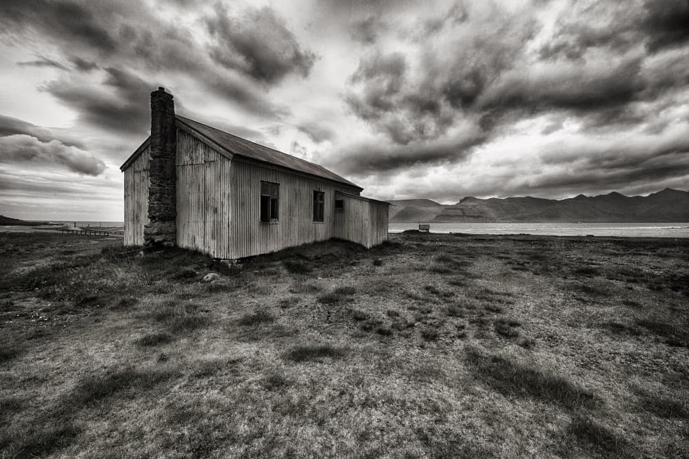 Isolated Coastal House by Þorsteinn H. Ingibergsson — canvas wall art