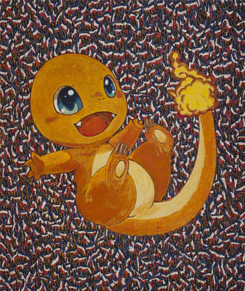 Cute Flame Creature by Anton Terziev — canvas wall art