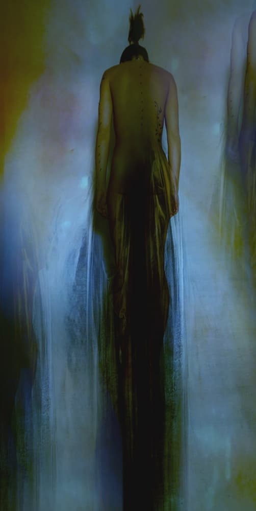 Ethereal Blue Figure by Olga Mest — canvas wall art