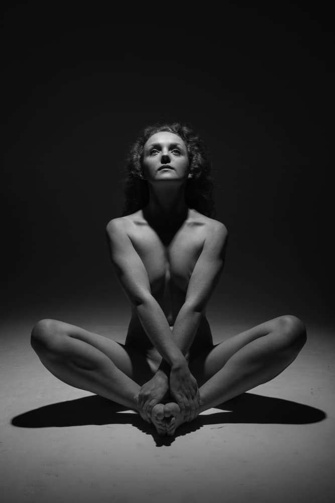 Meditative Female Form by Prashant Meswani — canvas wall art