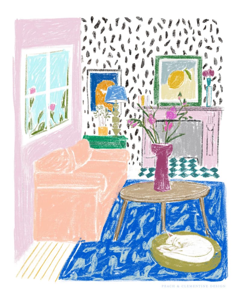 Pandc Interior by Jenny Liz Rome — canvas wall art