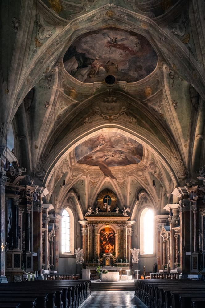 Baroque Church Sanctuary by Arne Jansen — canvas wall art
