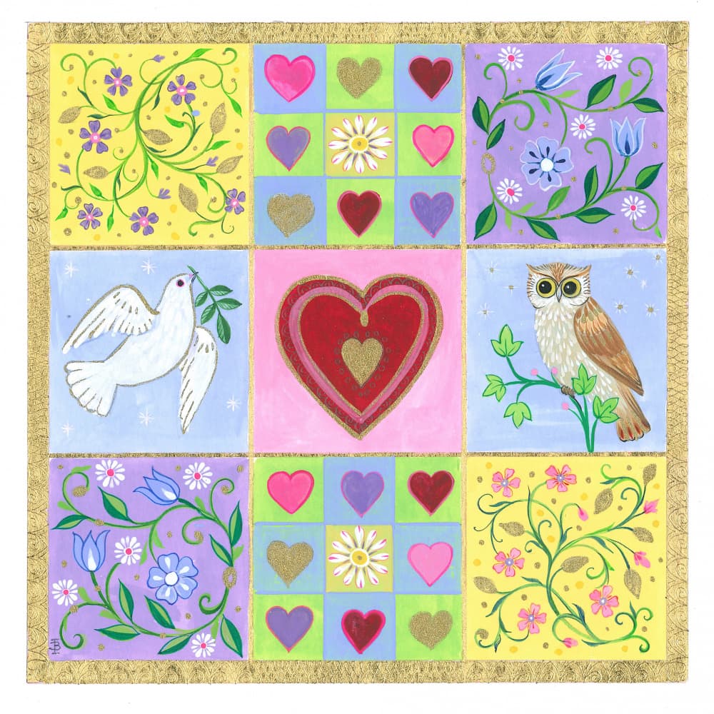 Art Colors Love and Peace by Isabelle Brent — canvas wall art
