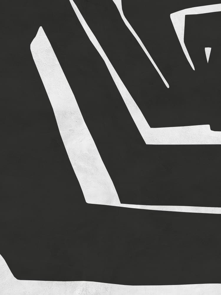 Stark Geometric Lines by Vitor Costa — canvas wall art