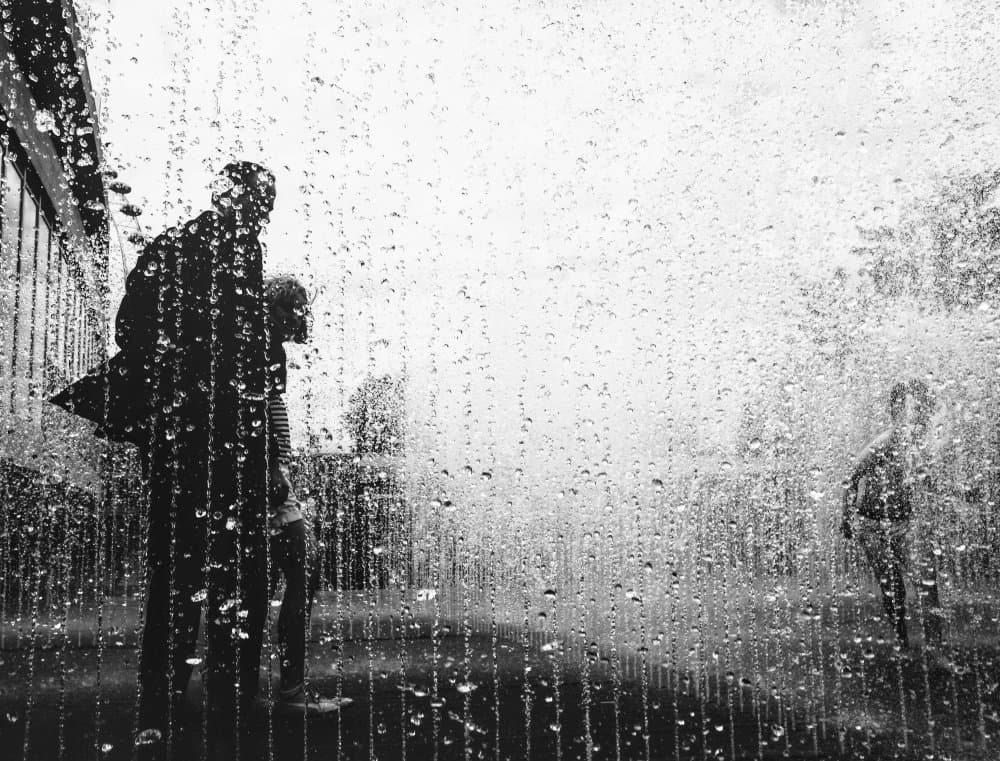 Water Fountain Silhouettes by Hans Van Dongen — canvas wall art