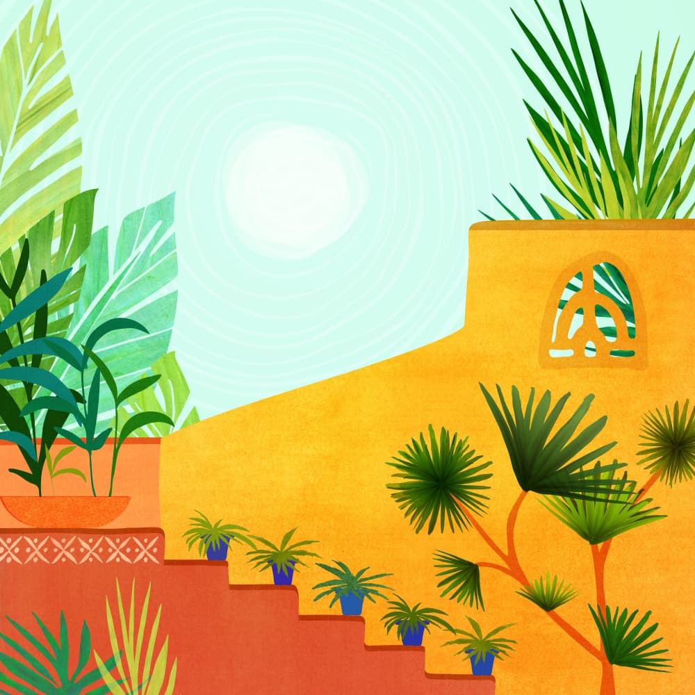 Colorful Garden by Kristian Gallagher — canvas wall art