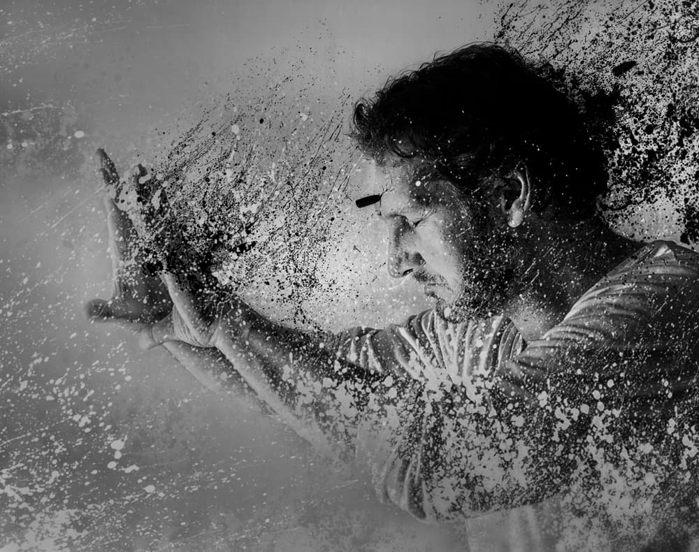 Abstract Man Breaking by John Colbensen — canvas wall art